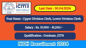 NIOH Recruitment 2024 New Opportunity Out, Check Vacancy, Post, Qualification and Application Procedure