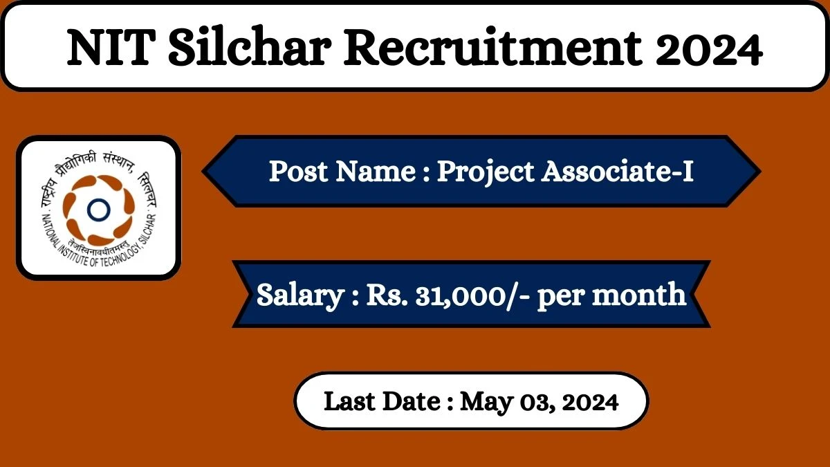 NIT Silchar Recruitment 2024 Check Posts, Qualification, Selection Process And How To Apply