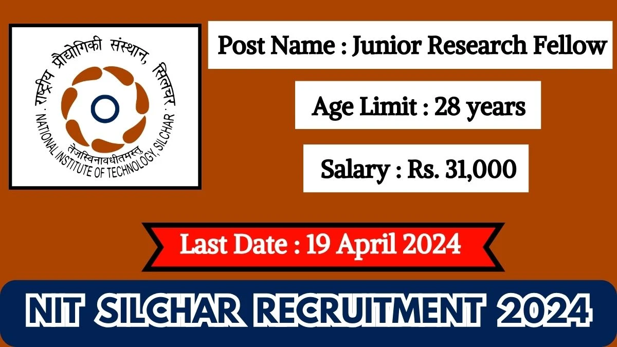 NIT Silchar Recruitment 2024 Notification Out For 01 Vacancy, Check Posts, Qualification, Monthly Salary, And Other Details
