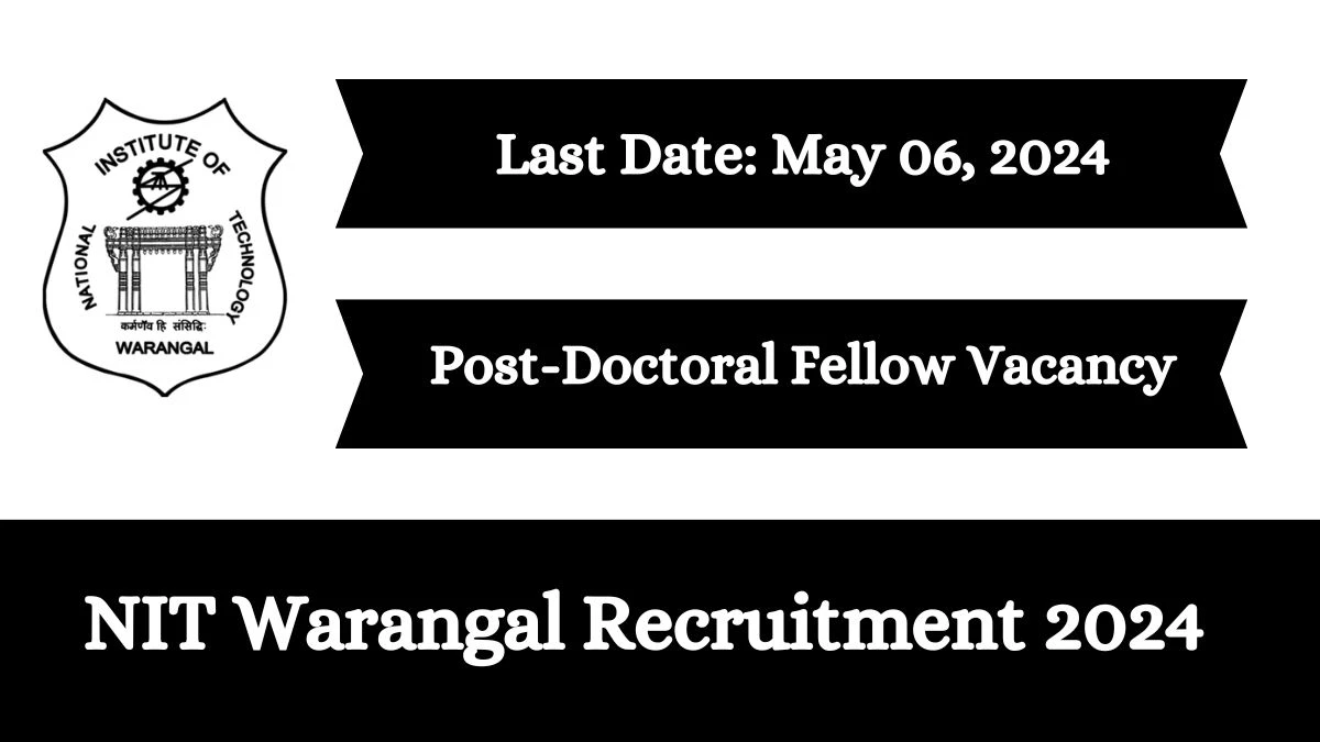 NIT Warangal Recruitment 2024 Check Post, Age Limit, Qualification, Salary And Procedure To Apply