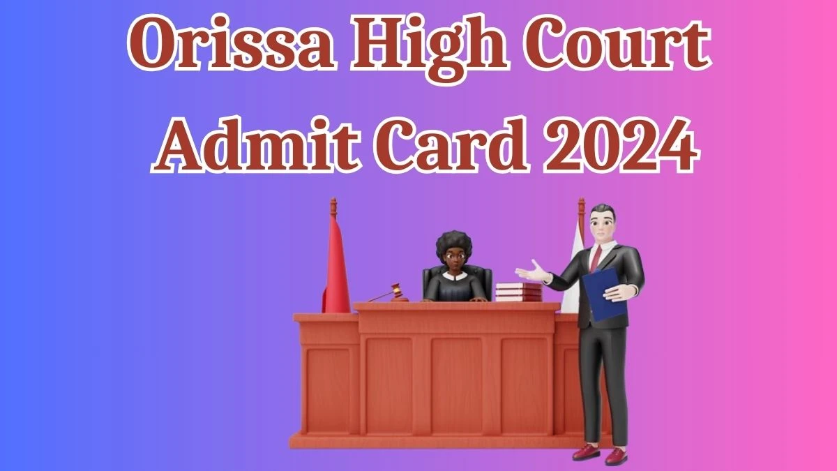 Orissa High Court Admit Card 2024 Released @ orissahighcourt.nic.in Download Junior Grade Typist and DEO Posts Admit Card Here - 17 April 2024