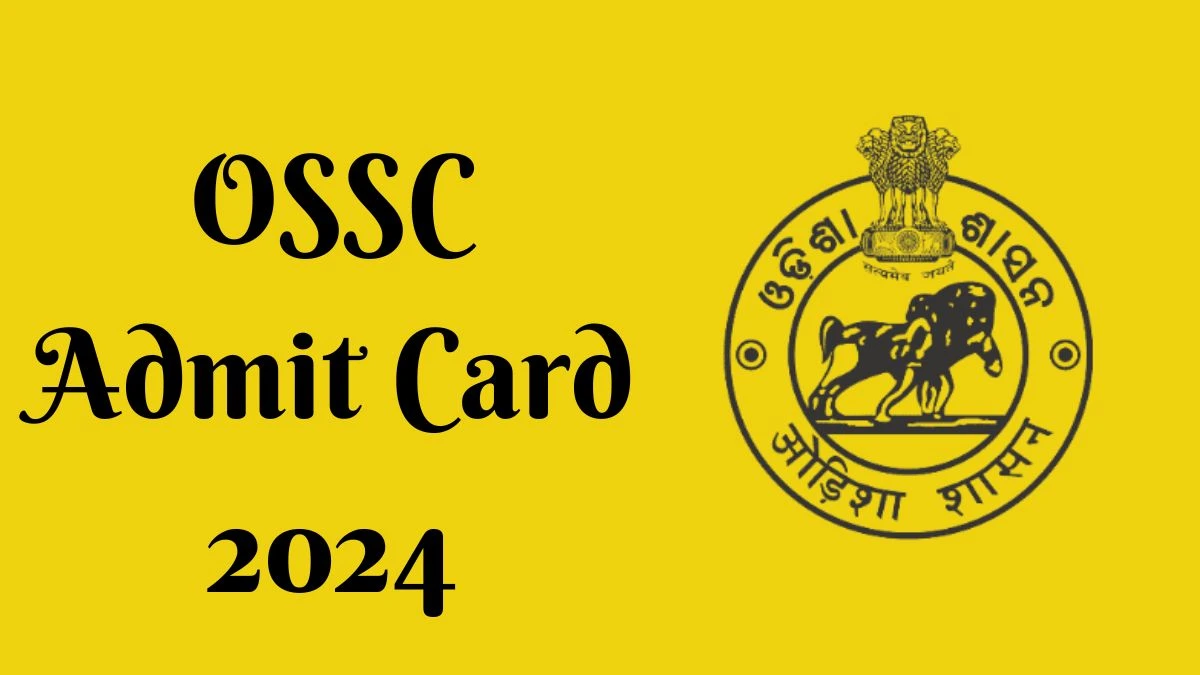 OSSC Admit Card 2024 will be notified soon Data Entry Operator ossc.gov.in Here You Can Check Out the exam date and other details - 09 April 2024
