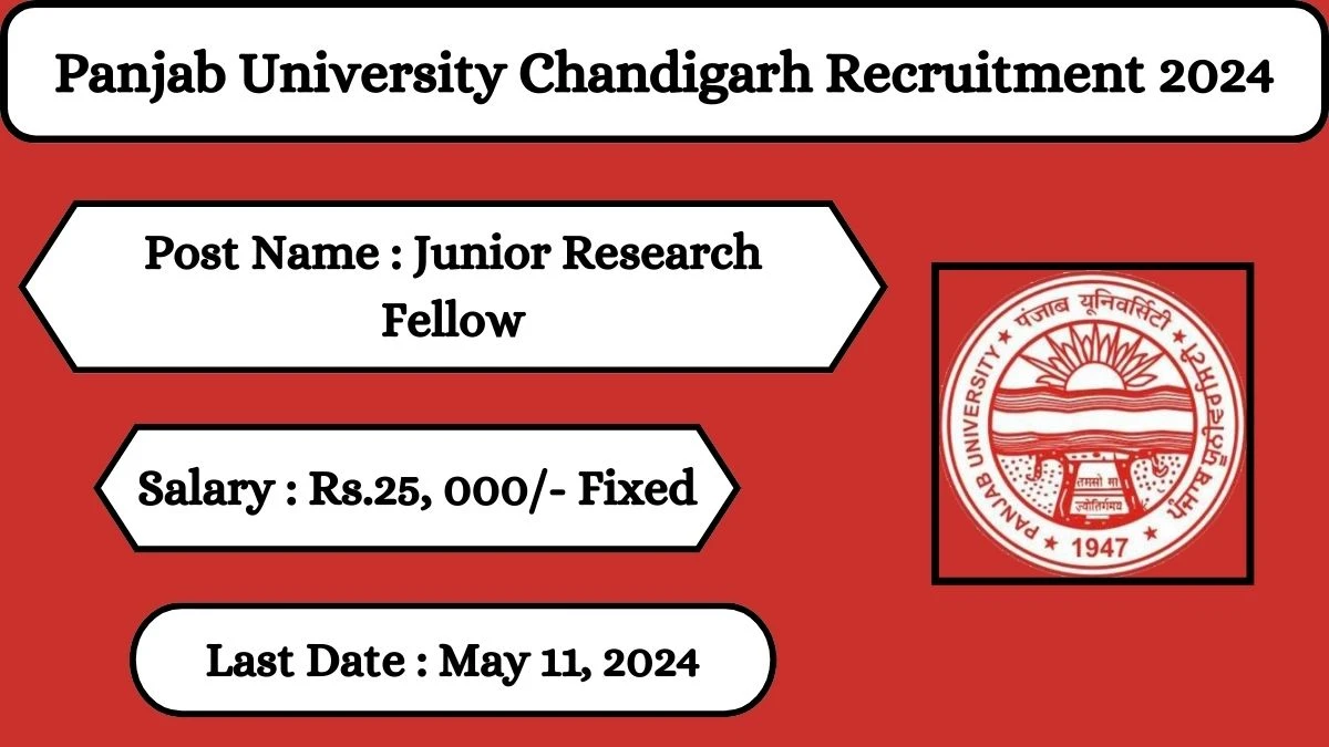Panjab University Chandigarh Recruitment 2024 Check Posts, Salary, Qualification And How To Apply