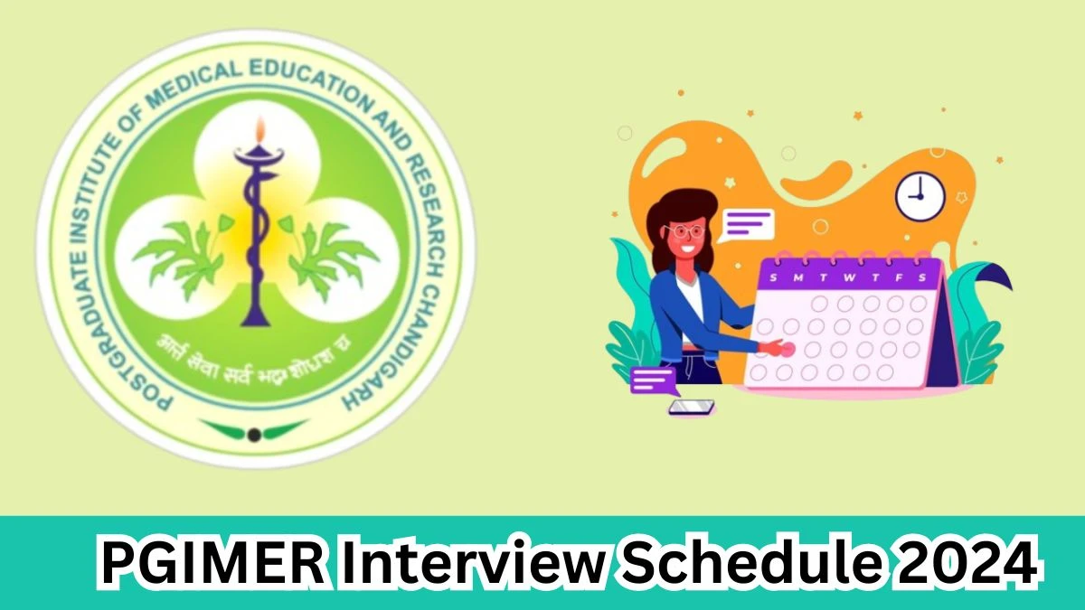 PGIMER Interview Schedule 2024 (out) Check 05-04-2024 for Senior Resident Posts at pgimer.edu.in -  03 April 2024