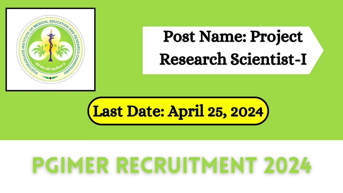 PGIMER Recruitment 2024 Check Post, Salary, Eligibility Criteria And Selection Process