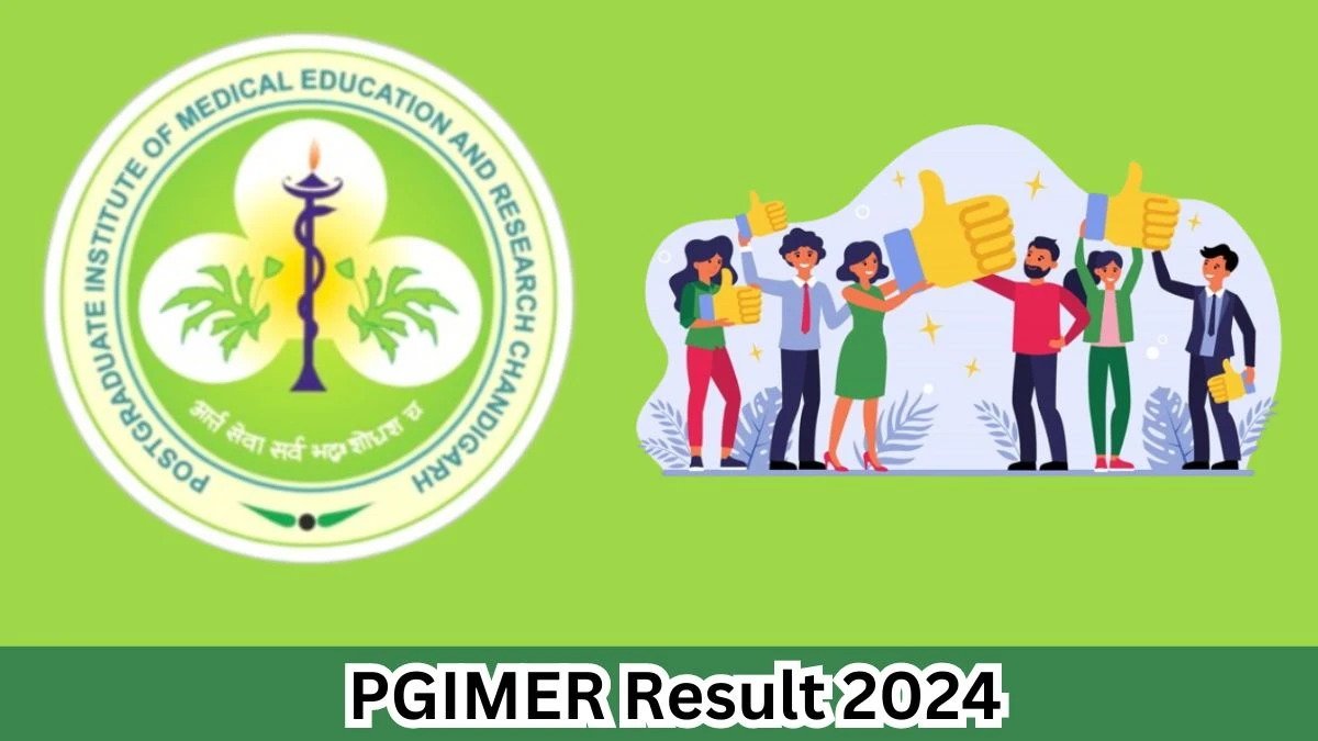 PGIMER Result 2024 Declared pgimer.edu.in Lab Technician Check PGIMER Merit List Here - 04 April 2024