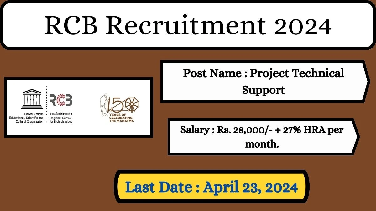 RCB Recruitment 2024 Check Posts, Salary, Qualification And How To Apply