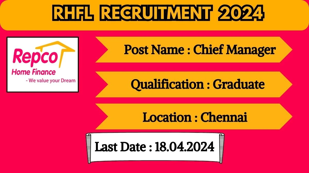 RHFL Recruitment 2024 New Opportunity Out, Check Vacancy, Post, Qualification and Application Procedure