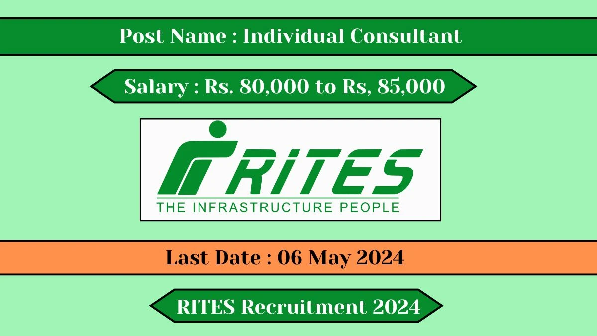 RITES Recruitment 2024 Check Post, Vacancies, Salary, Age Limit And How To Apply