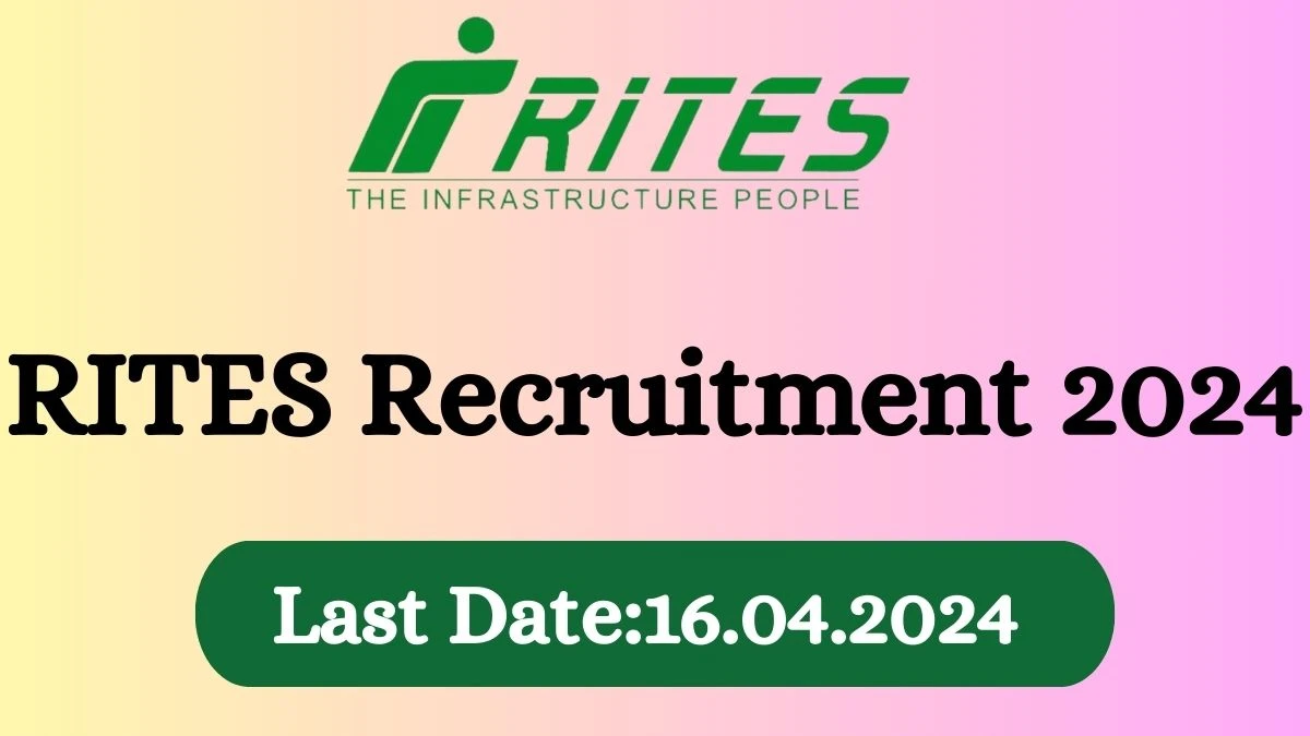 RITES Recruitment 2024: Monthly Salary Up To 2,40,000, Check Post, Tenure, Qualification And Other Important Details