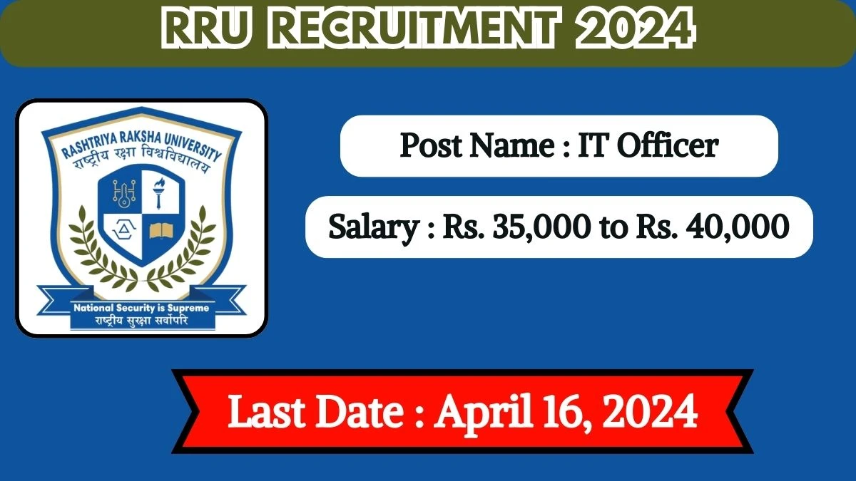 RRU Recruitment 2024 Check Post, Vacancies, Salary And How To Apply