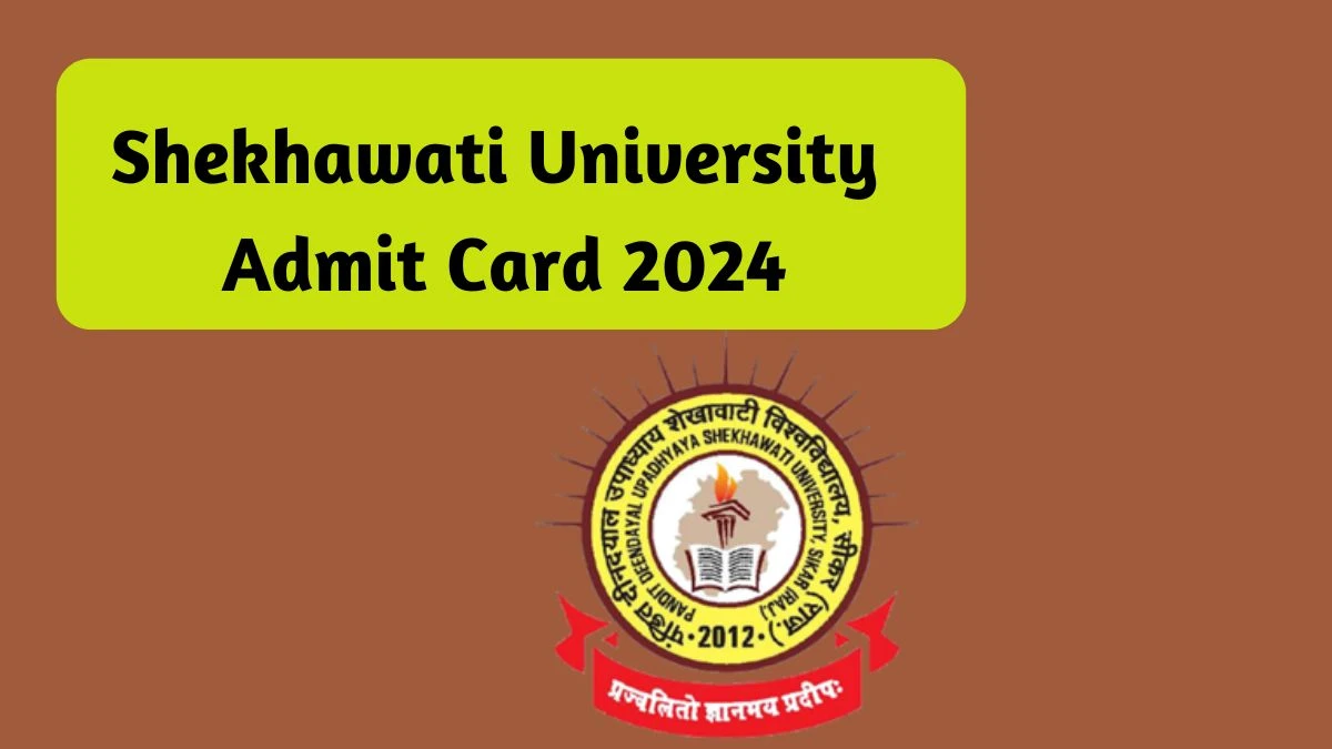 Shekhawati University Admit Card 2024 (Declared) shekhauni.ac.in