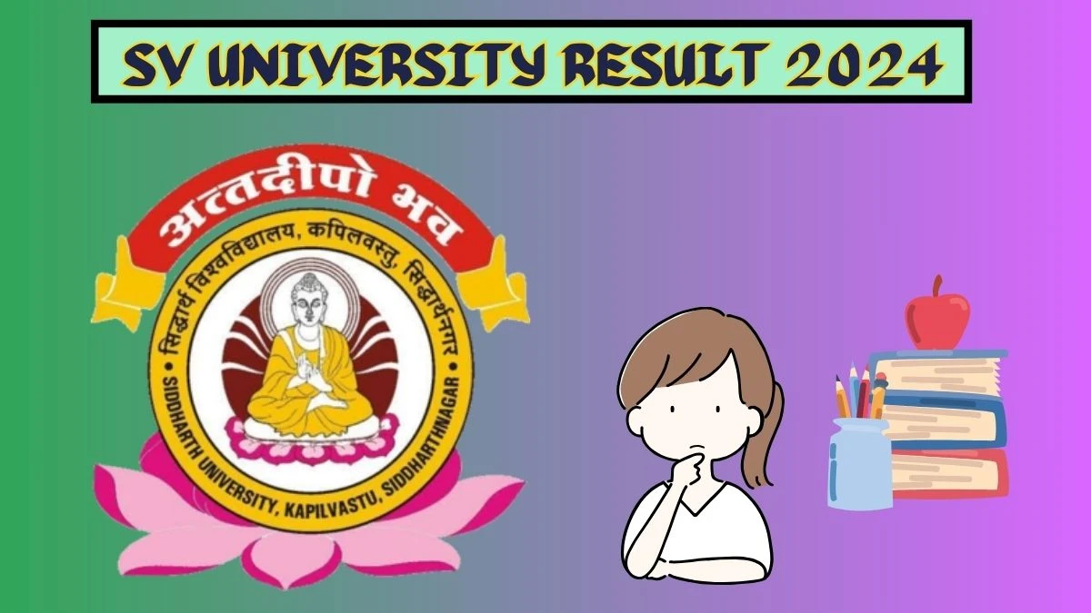 Siddharth University Results 2024 (Declared) at suksn.edu.in Check M.Ed. I Year I Sem Result 2024