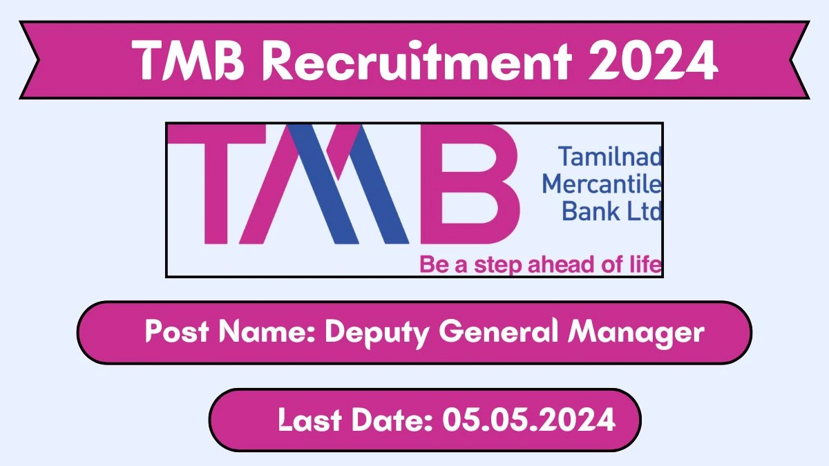 TMB Recruitment 2024 New Notification Out, Check Post, Vacancies, Salary, Qualification, Age Limit and How to Apply