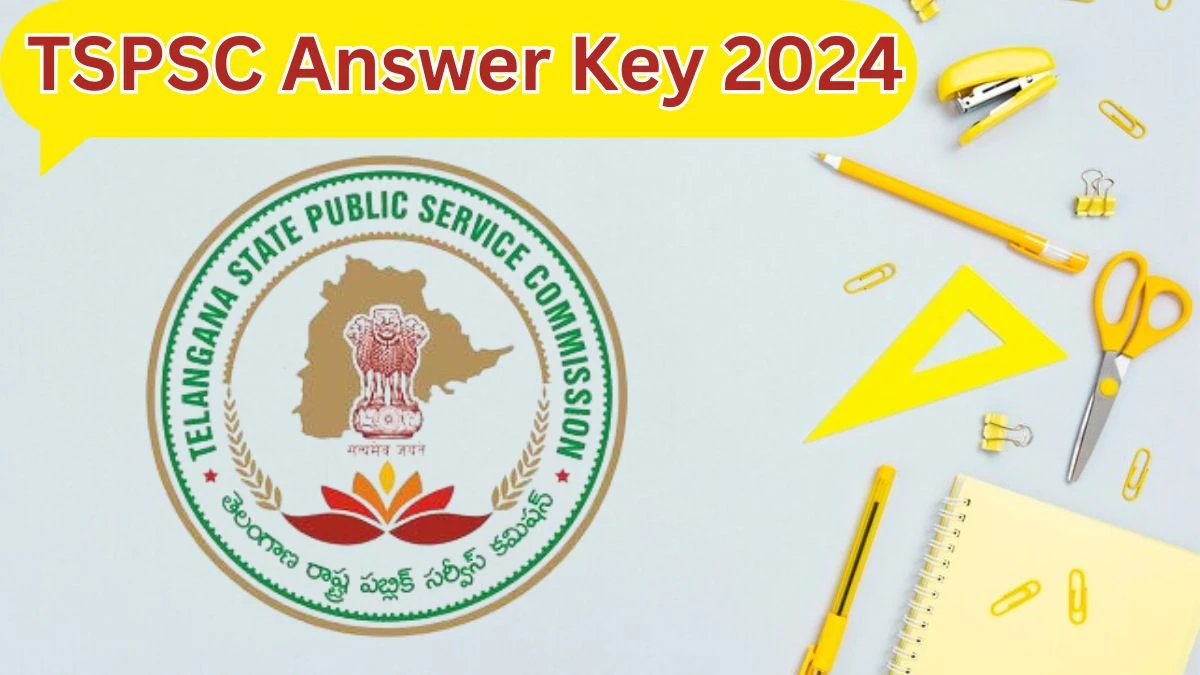 TSPSC Answer Key 2024 Available for the Junior Lecturers Download Answer Key PDF at tspsc.gov.in - 26 April 2024