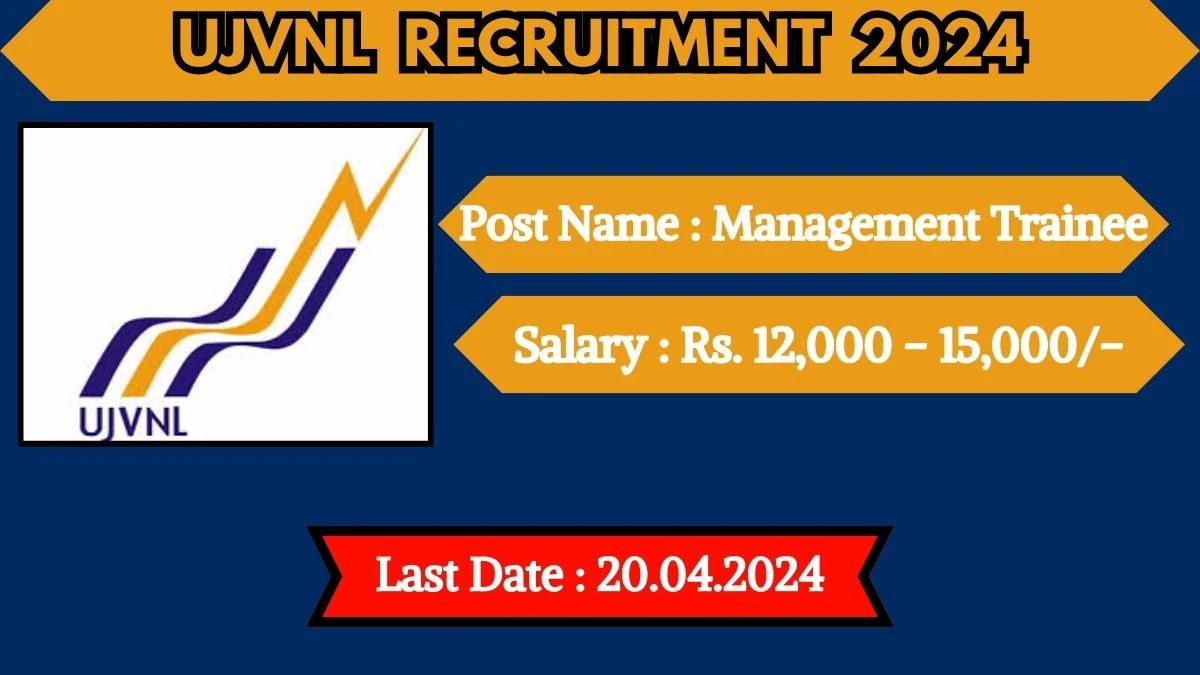 UJVNL Recruitment 2024 New Notification Out, Check Post, Salary, Qualification and How to Apply