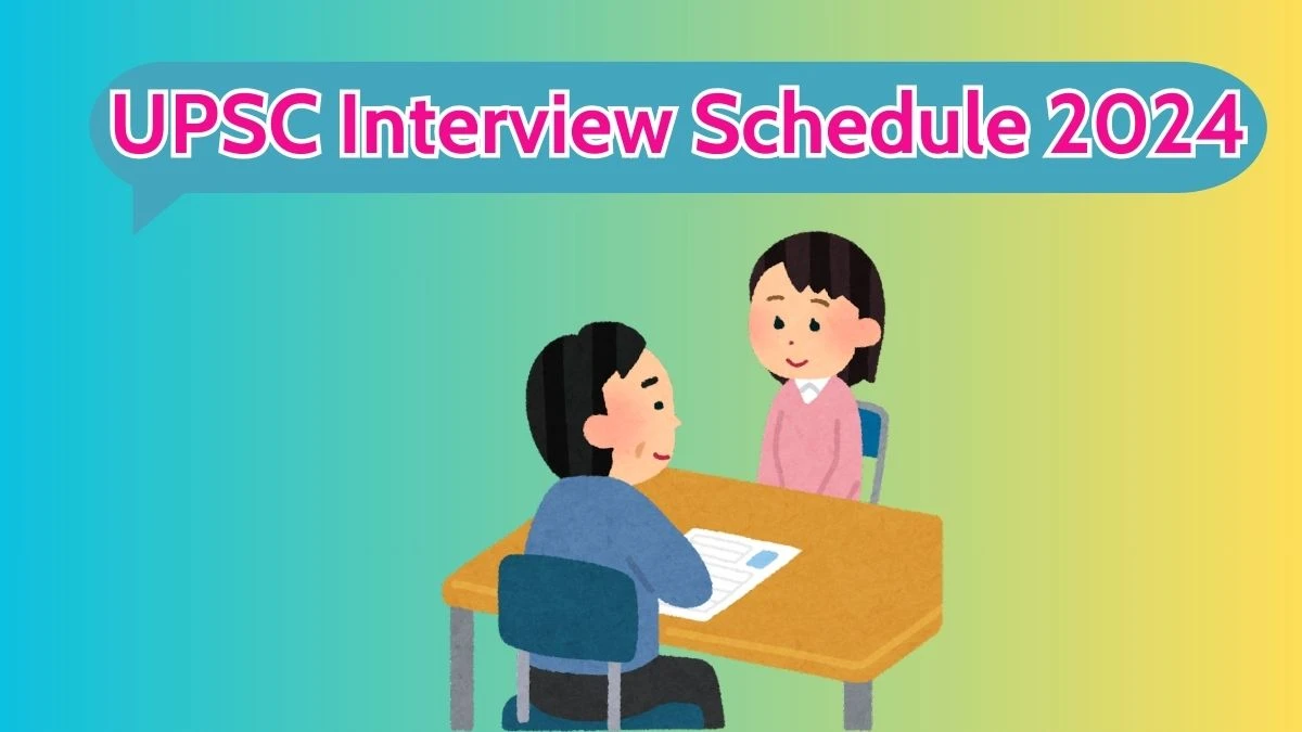 UPSC Interview Schedule 2024 for Junior Engineer Posts Released Check Date Details at upsc.gov.in - 16 Aprilo 2024