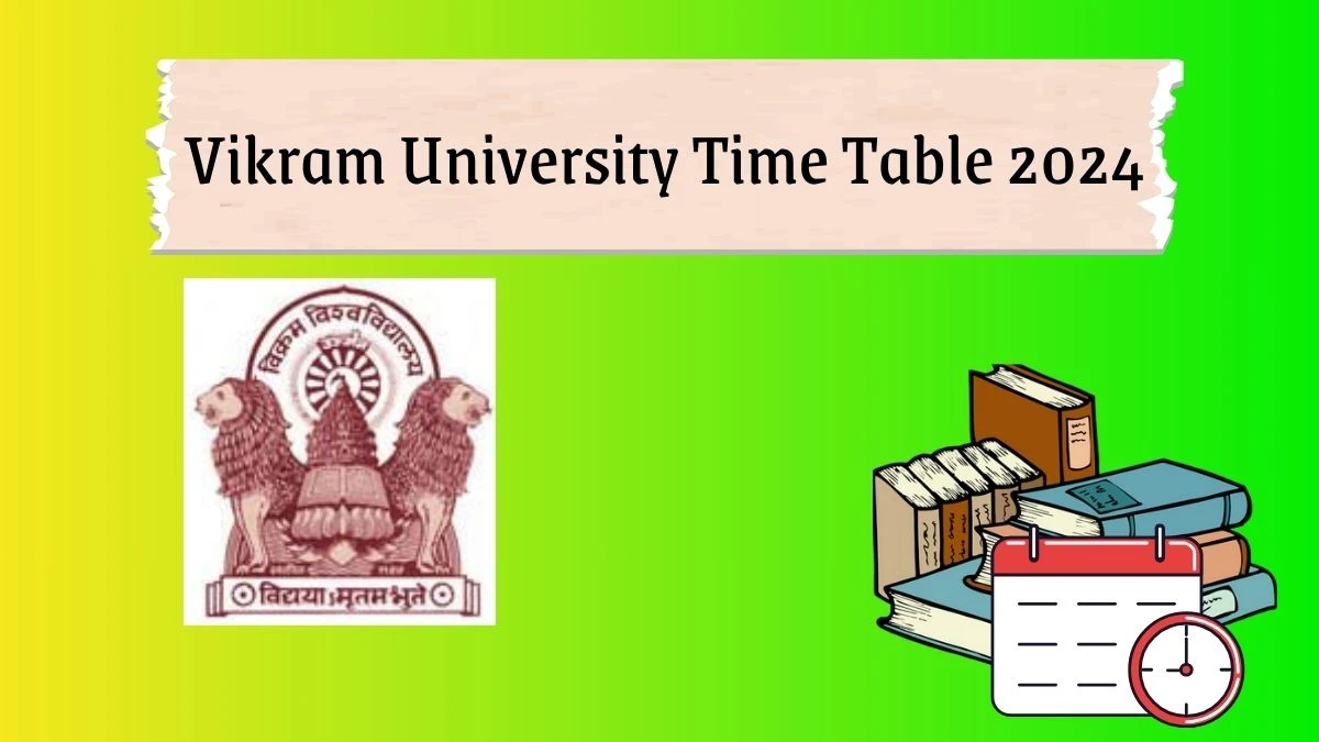 Vikram University Time Table 2024 (Announced) @ vikramuniv.ac.in