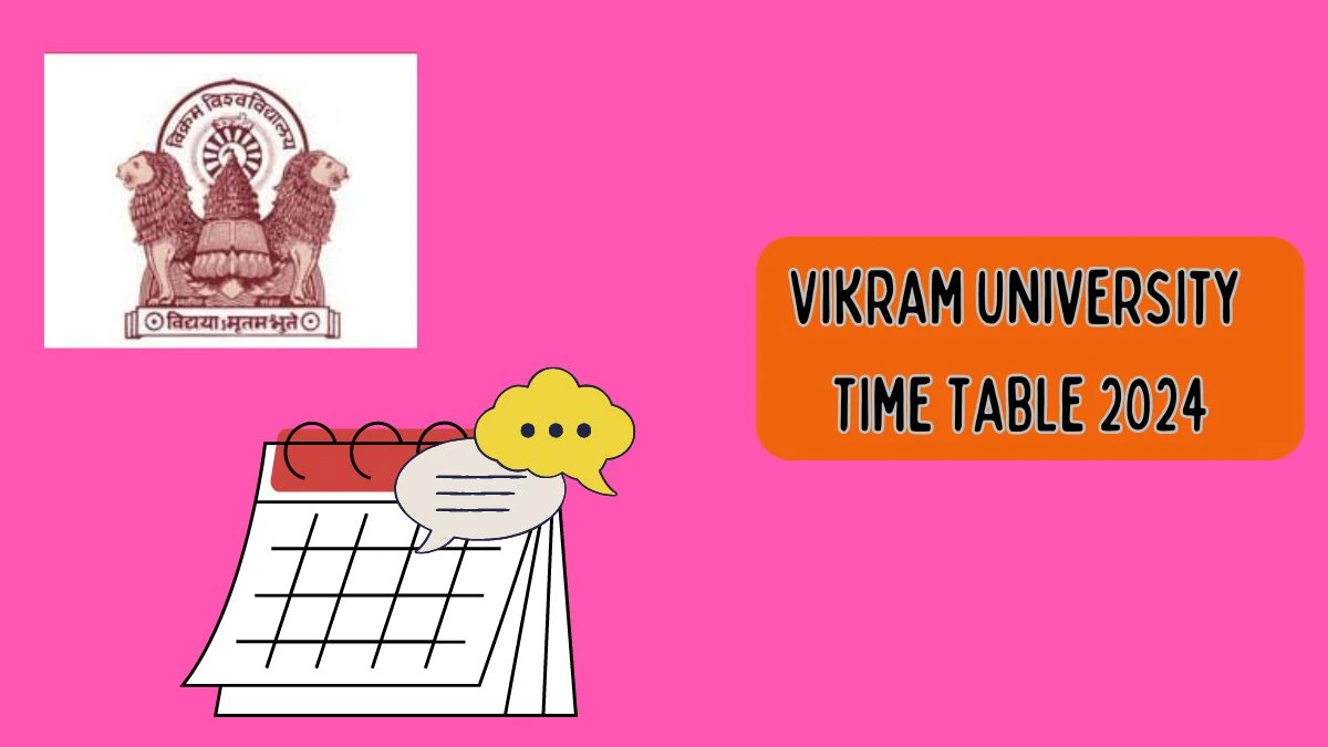 Vikram University Time Table 2024 (Declared) at vikramuniv.ac.in