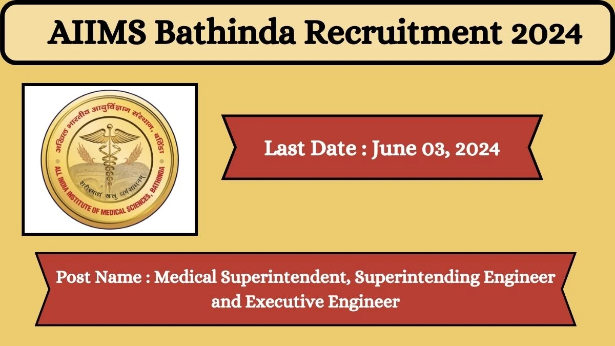 AIIMS Bathinda Recruitment 2024 Check Posts, Salary, Qualification  And How To Apply