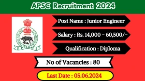 APSC Recruitment 2024 Monthly Salary Up To 60,500, Check Posts, Vacancies, Qualification, Age, Selection Process and How To Apply