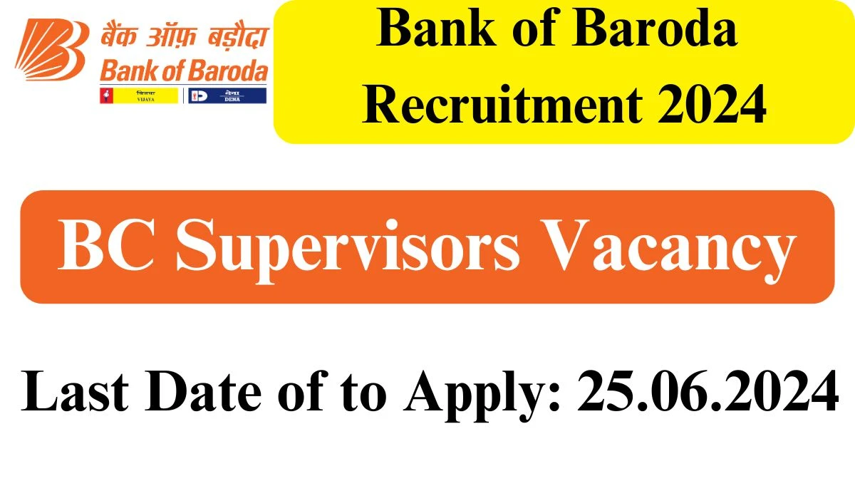 Bank of Baroda Recruitment 2024 New Opportunity Out, Check Post, Salary, Qualification And Other Vital Details