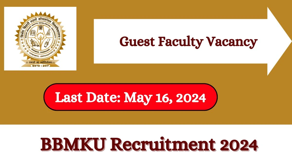 BBMKU Recruitment 2024 Check Post, Place Of Posting, Tenure, Qualification, Salary And Process To Apply