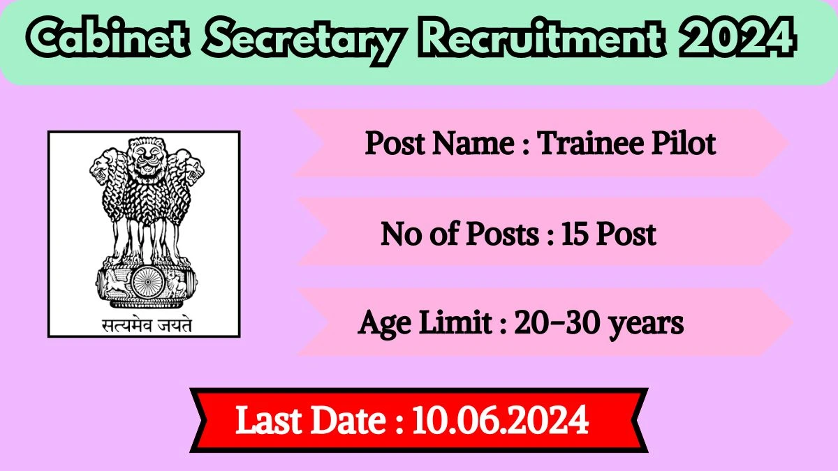 Cabinet Secretary Recruitment 2024 Notification Out, Check Post, Salary, Age, Qualification And Other Vital Details