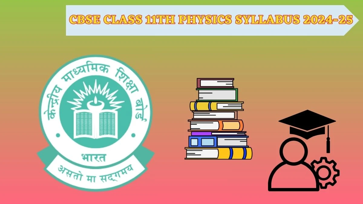 CBSE Class 11th Physics Syllabus 2024-25 cbse.gov.in Check Pdf Download CBSE Class 11th Physics Syllabus