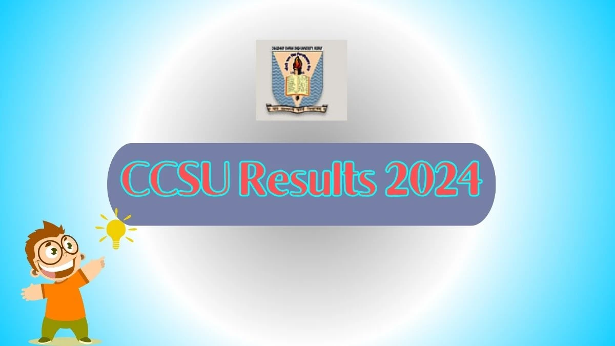 CCSU Results 2024 (Declared) at ccsuniversity.ac.in Link Here News