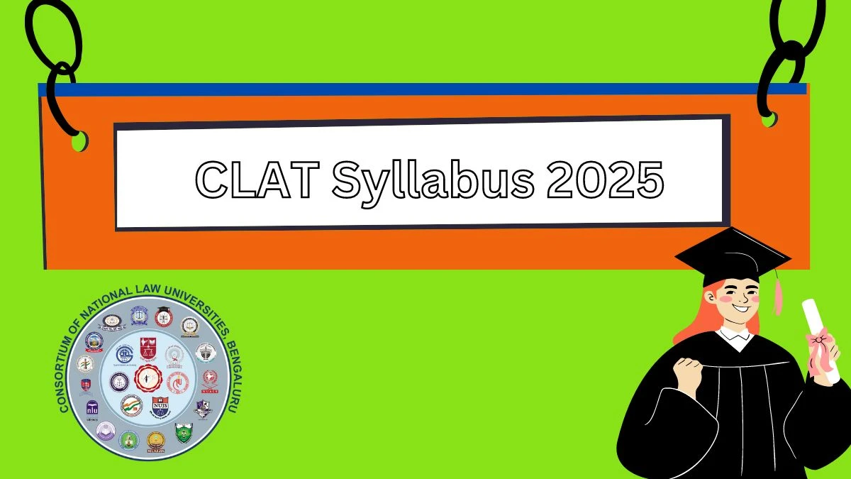 CLAT Syllabus 2025 at consortiumofnlus.ac.in Check CLAT Syllabus, Exam Pattern