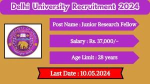 Delhi University Recruitment 2024 Check Post, Age ...