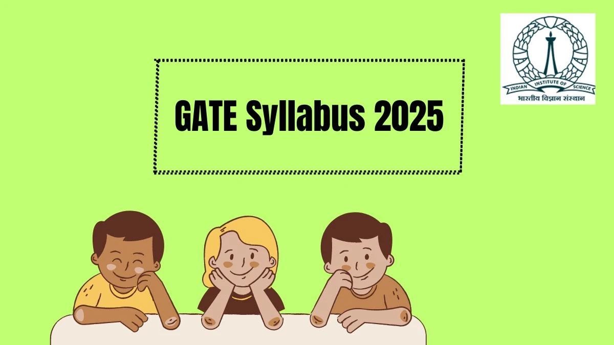 GATE Syllabus 2025 at gate2024.iisc.ac.in GATE Syllabus Wise Updates Here