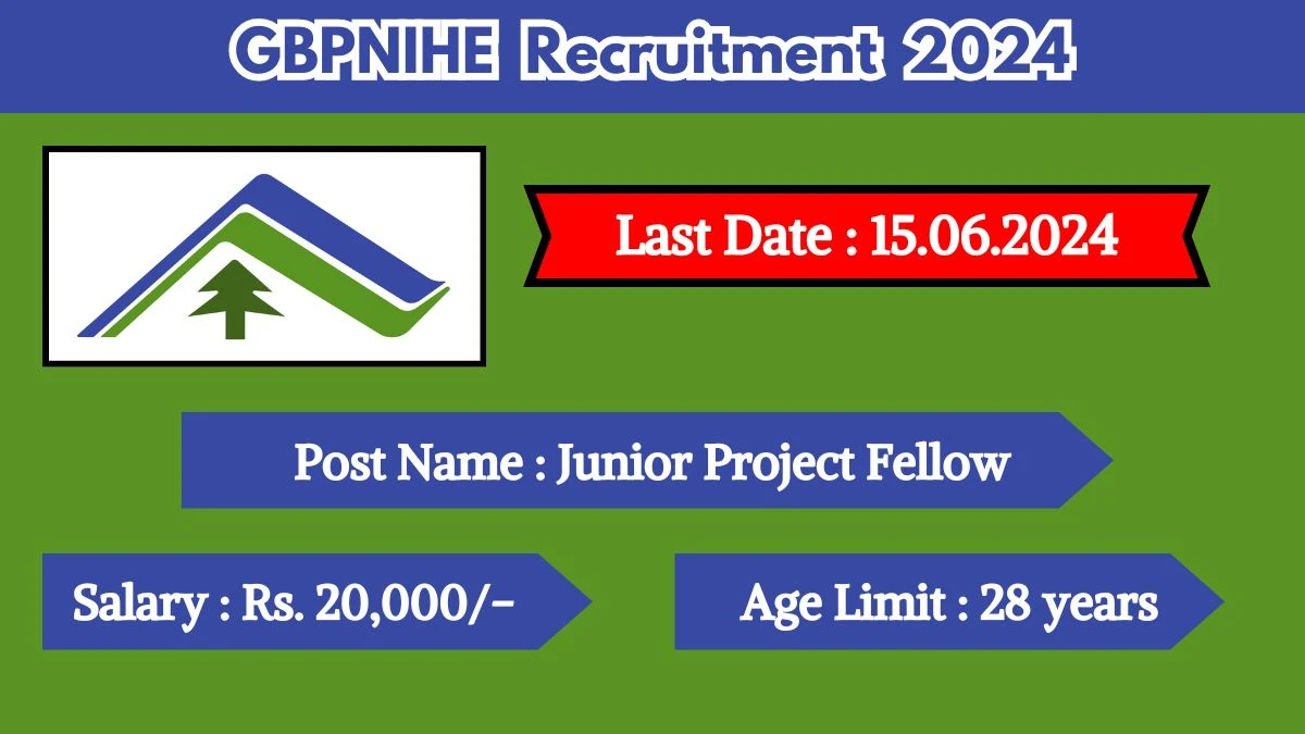 GBPNIHE Recruitment 2024 Check Post, Qualification, Age Limit, Salary And Process To Apply