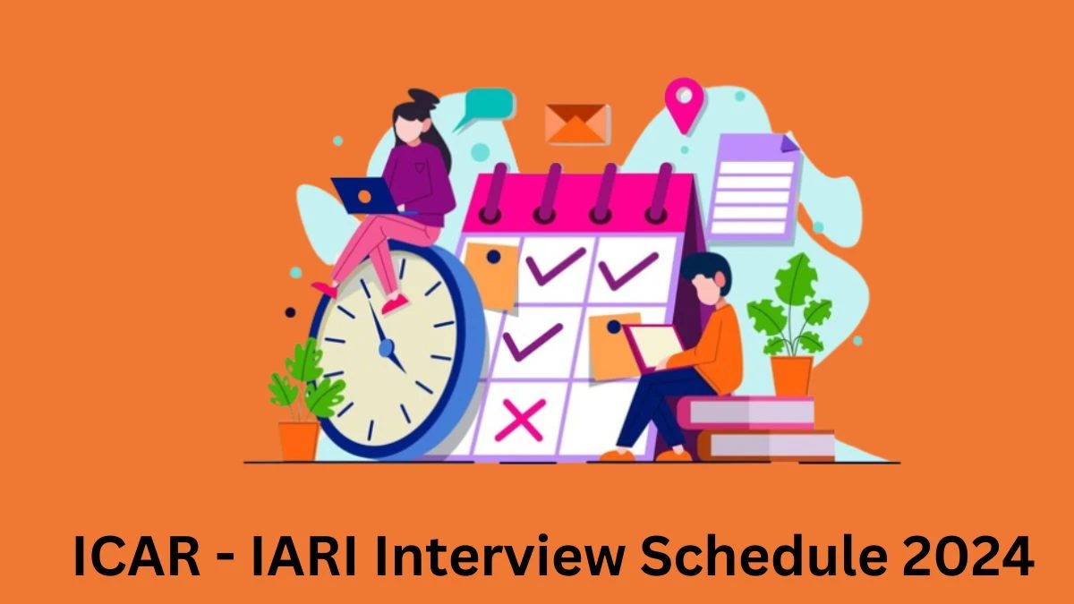 ICAR - IARI Interview Schedule 2024 Announced Check and Download ICAR - IARI Research Associate and Project Associate at iari.res.in - 28 May 2024