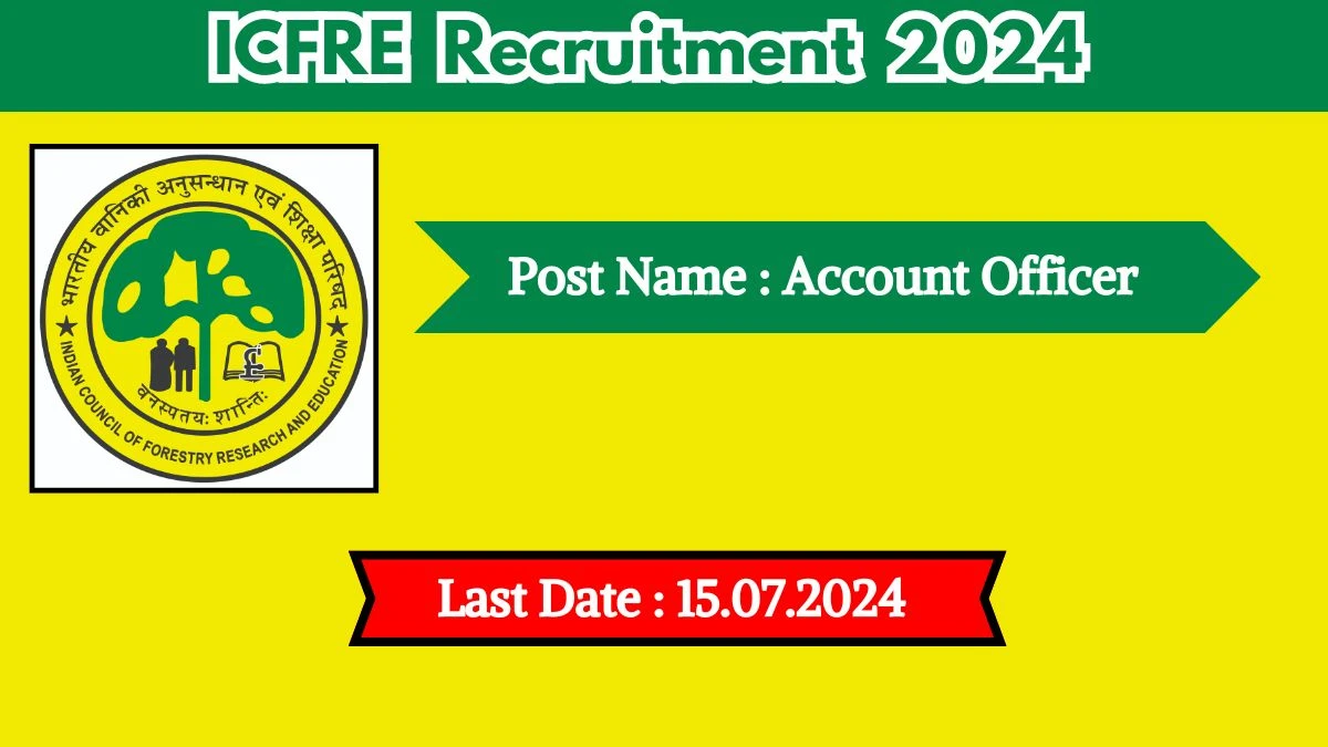 ICFRE Recruitment 2024 Check Post, Age, Salary, Qualification And Process To Apply