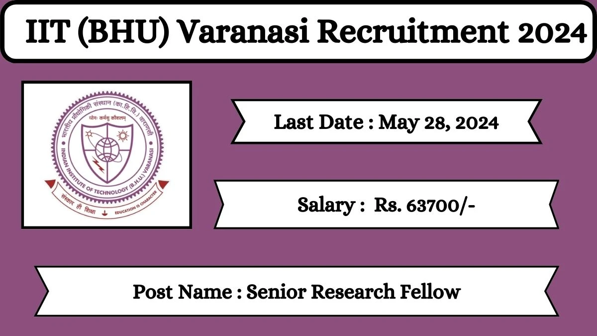IIT (BHU) Varanasi Recruitment 2024 Check Posts, Qualification, Age Limit, Selection Process And How To Apply