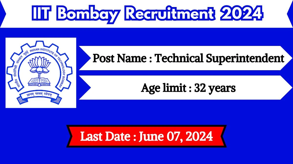 IIT Bombay Recruitment 2024 Check Posts, Salary, Qualification, Selection Process And How To Apply