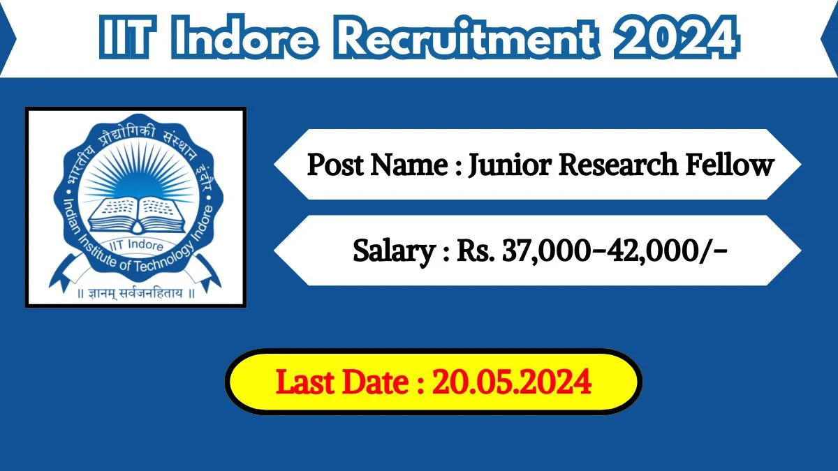 IIT Indore Recruitment 2024 Recruitment 2024 Check Post, Age Limit, Educational Qualification, Salary And How To Apply