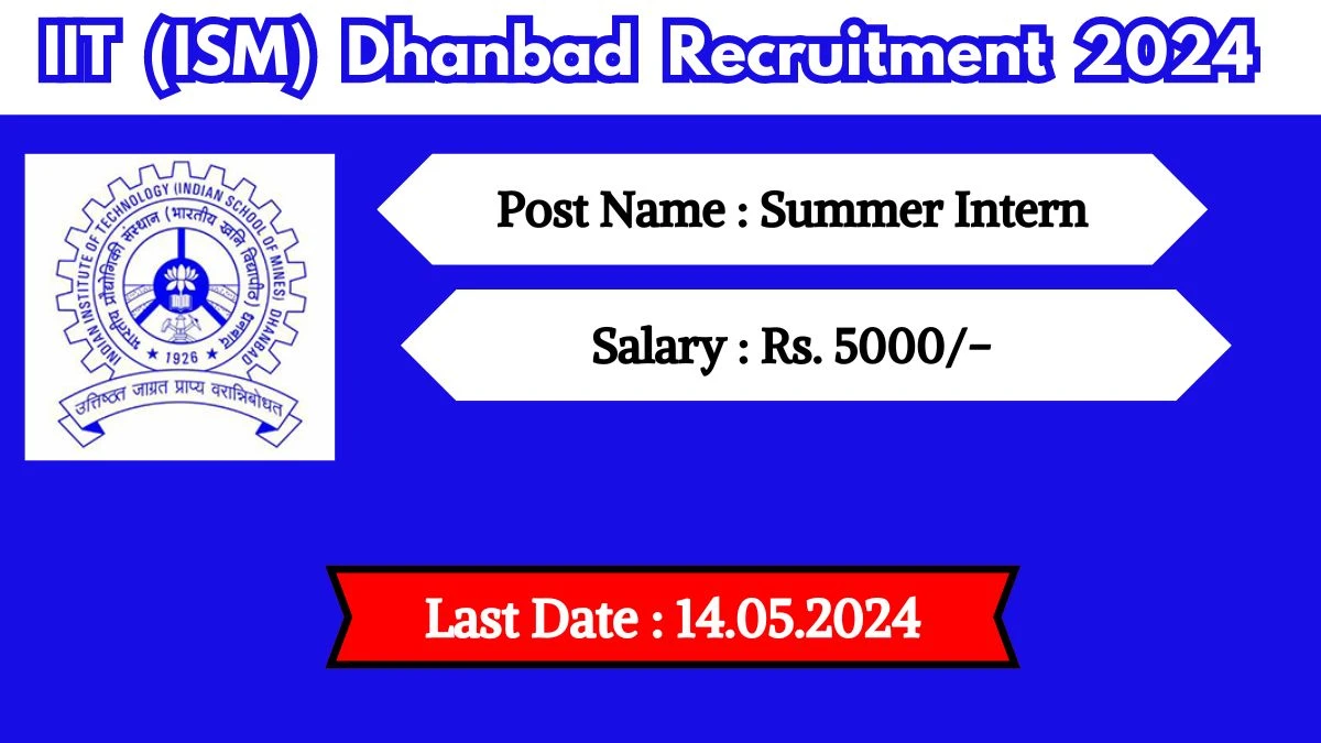 IIT (ISM) Dhanbad Recruitment 2024 Notification Out For Vacancies, Check Posts, Qualification, Salary, Age Limit, And How To Apply