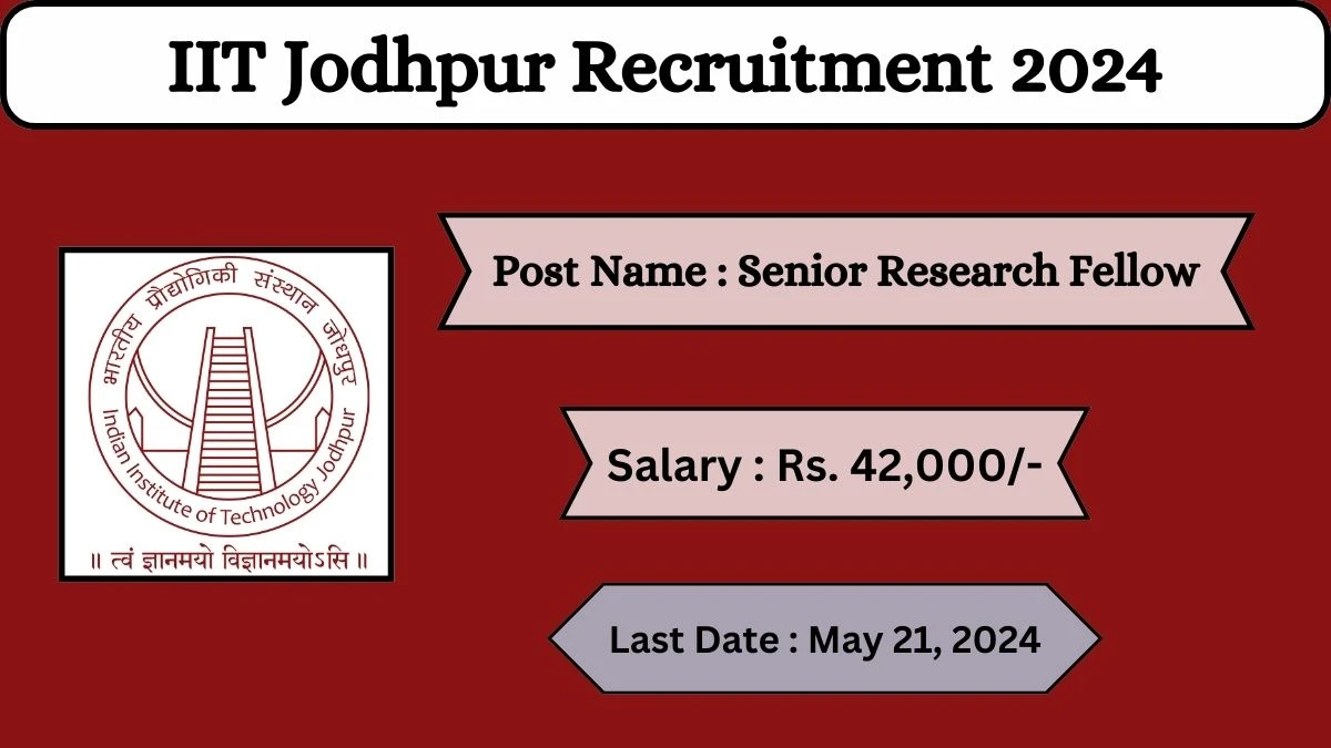 IIT Jodhpur Recruitment 2024 Check Posts, Qualification, Age Limit And How To Apply