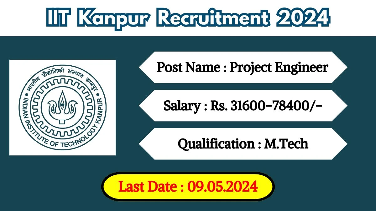 IIT Kanpur Recruitment 2024 Notification Out For Vacancies, Check Post, Salary, Age, Qualification And How To Apply