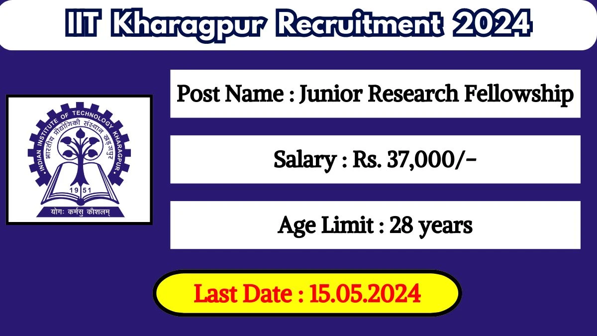 IIT Kharagpur Recruitment 2024 Notification Out, Check Post, Salary, Qualification, Age Limit And How To Apply