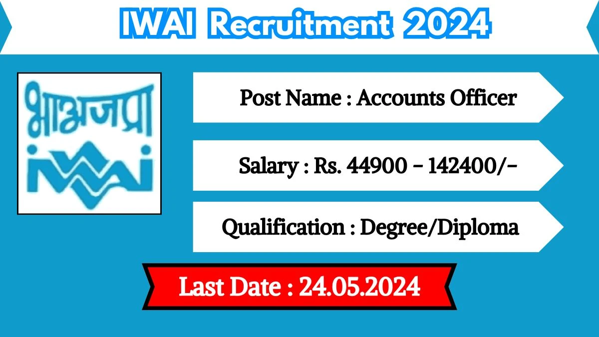 IWAI Recruitment 2024 Monthly Salary Up To 1,42,400, Check Posts, Vacancies, Qualification, Age, Selection Process and How To Apply