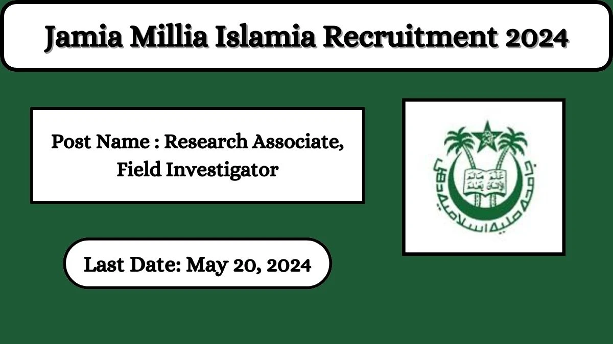 Jamia Millia Islamia Recruitment 2024 Check Posts, Salary, Qualification And How To Apply