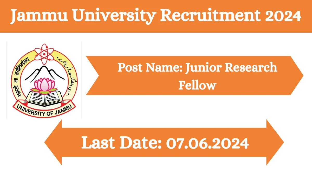 Jammu University Recruitment 2024 Check Post, Age, Salary, Qualification And Process To Apply