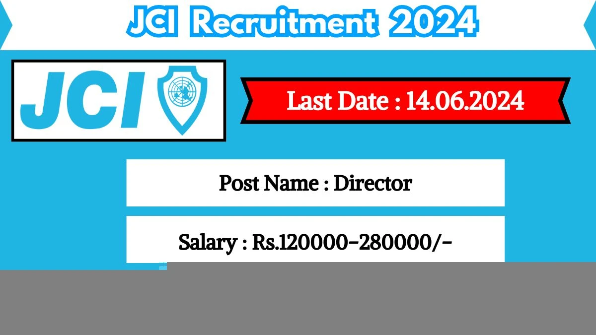 JCI Recruitment 2024 New Notification Out, Check Post, Salary, Age, Qualification And Other Vital Details