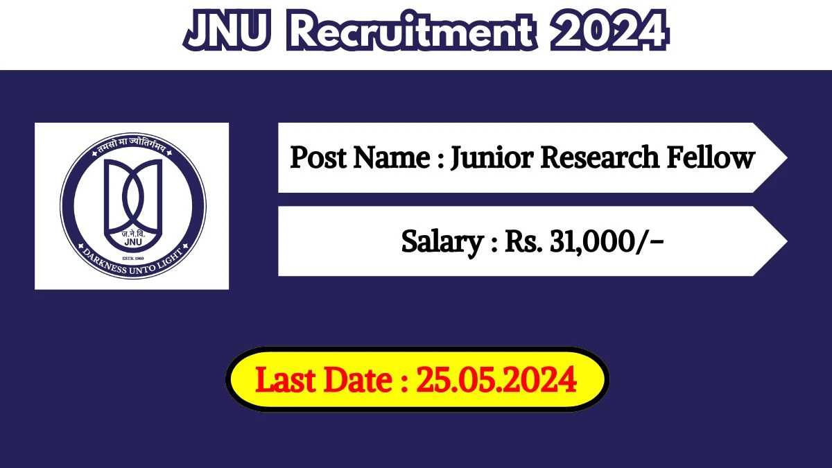 JNU Recruitment 2024 Monthly Salary Up To 31000, Check Posts, Vacancies, Salary, Selection Process And How To Apply