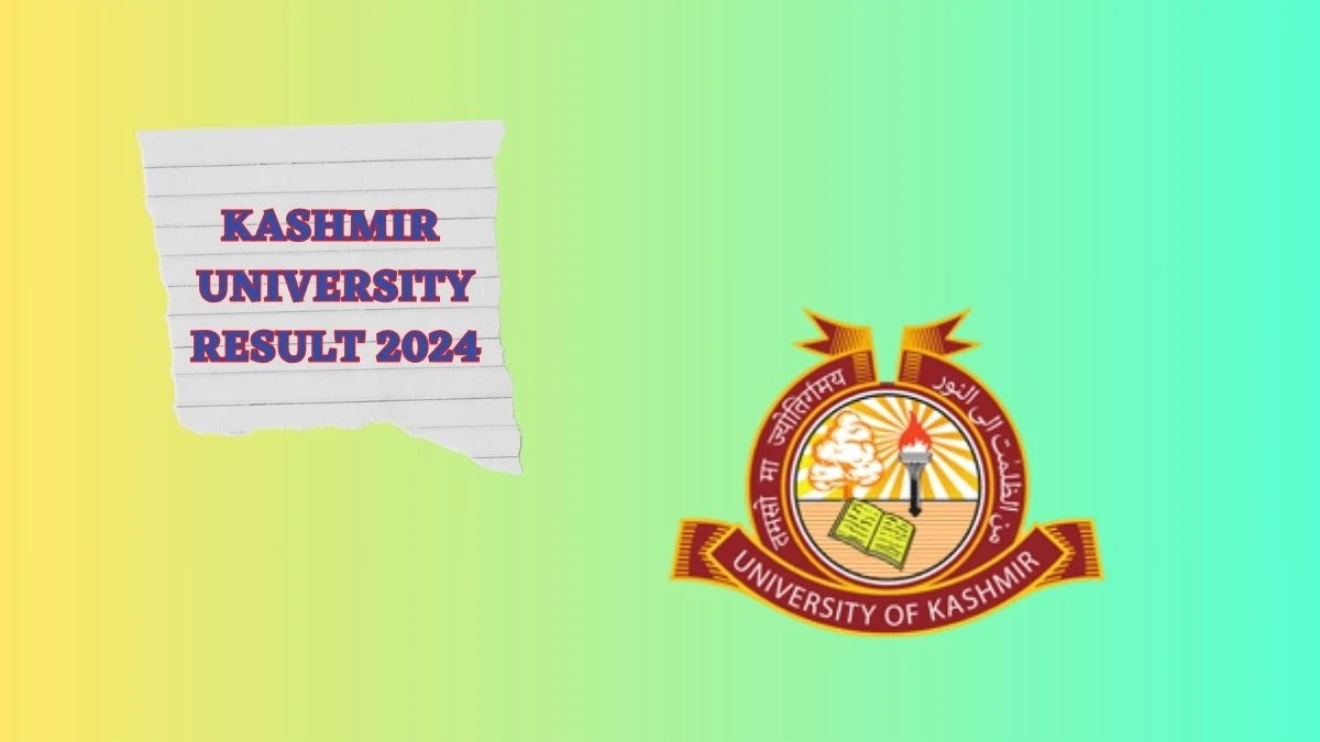 Kashmir University Result 2024 (Declared) at kashmiruniversity.net Check Notifi No 16 (RV) of B.ed 2nd Sem Result 2024