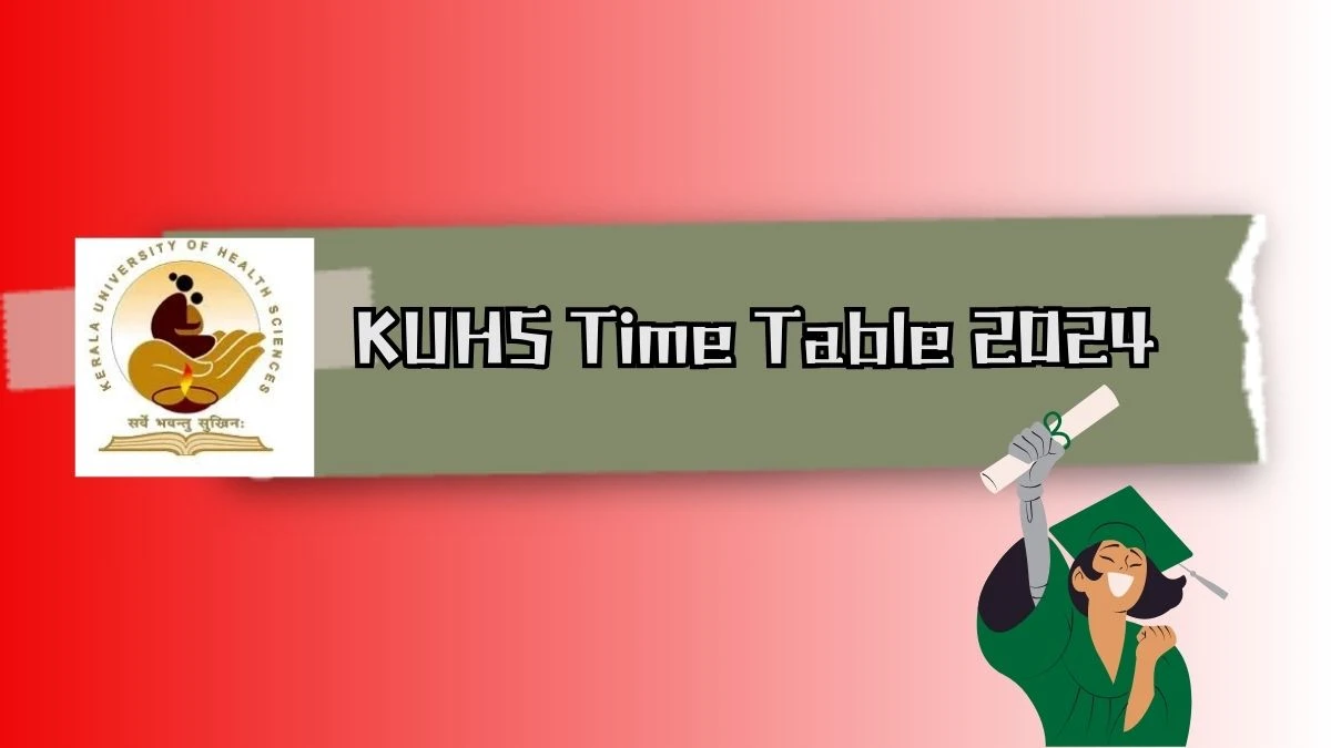 KUHS Time Table 2024 (Declared) at kuhs.ac.in Download KUHS Date Sheet Details Here